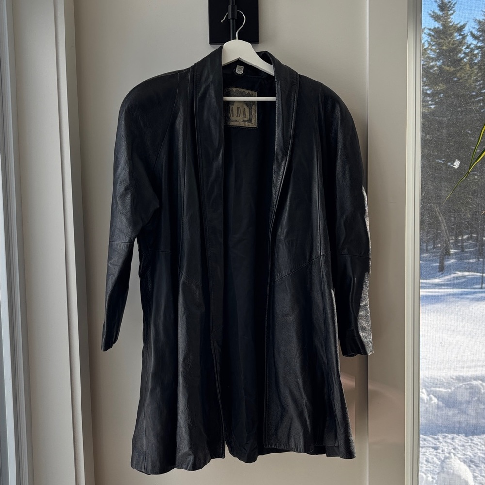 Vintage ADA Women's Black Leather Jacket